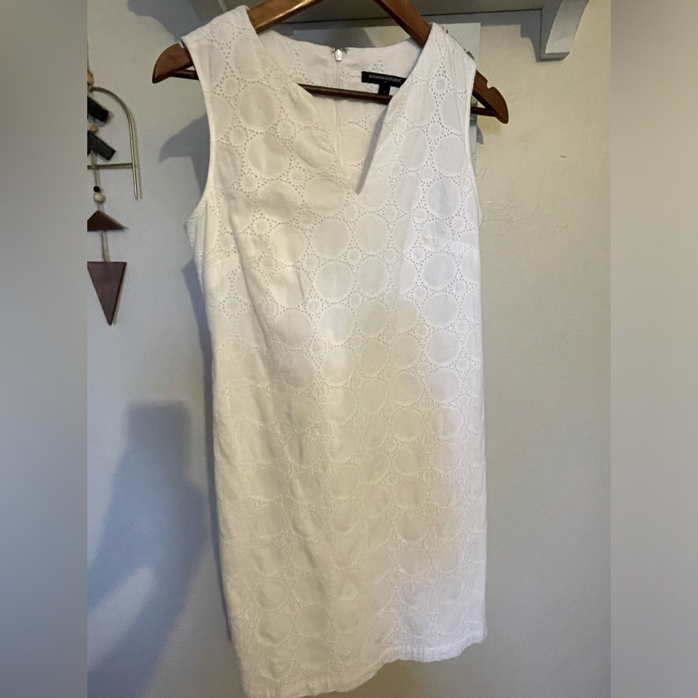 Banana Republic sleeveless eyelet dress sz 4